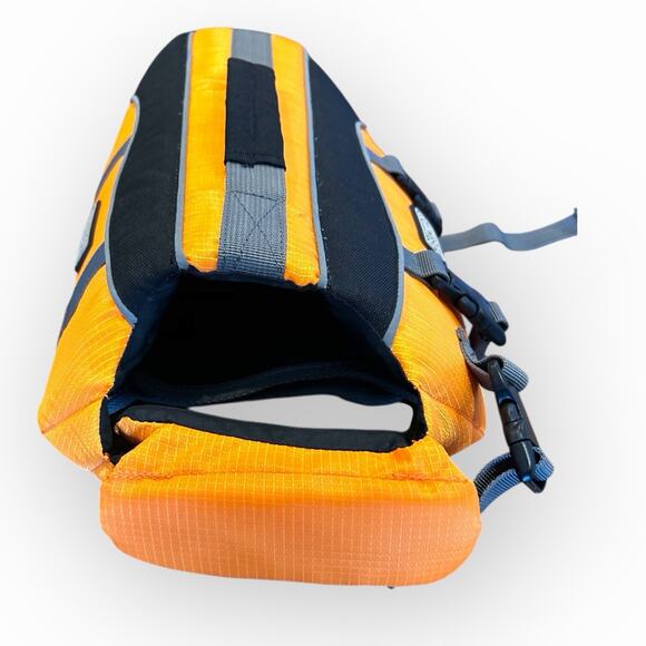 OUTWARD HOUND Small Dog Life Jacket RIPSTOP WITH RESCUE HANDLE ORANGE - Picture 7 of 7